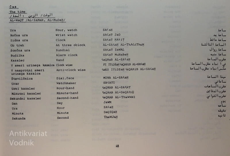 SLOVENSKO-ANGLEŠKO-ARABSKI JEZIKOVNI PRIROČNIK, Walid Jurof