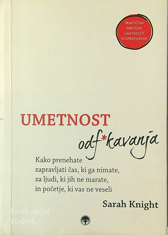 UMETNOST ODF*KAVANJA, Sarah Knight