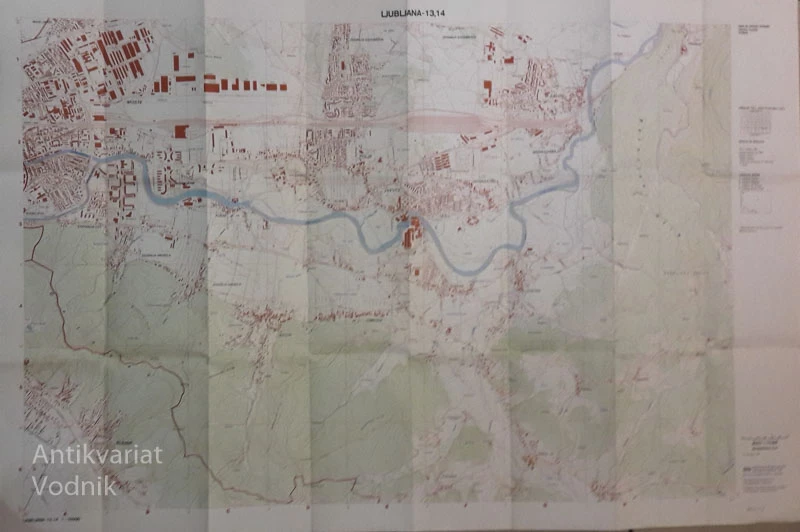 Zemljevid LJUBLJANA – 13,14