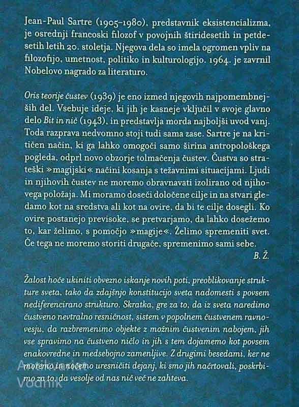 ORIS TEORIJE ČUSTEV, Jean-Paul Sartre