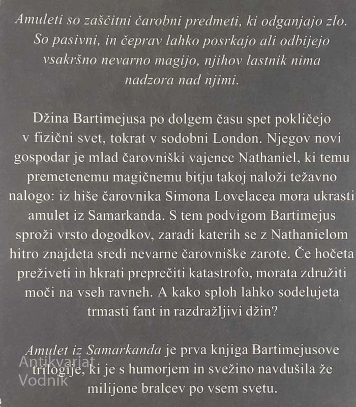 AMULET IZ SAMARKANDA, Jonathan Stroud