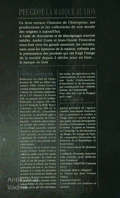 PEUGEOT LA MARQUE AU LION