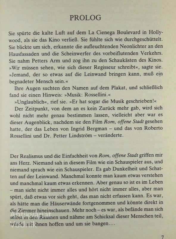 MEIN LEBEN, Ingrid Bergman