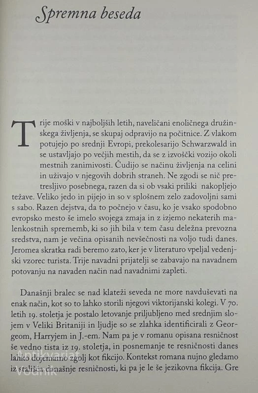 TRIJE MOŽJE SE KLATIJO, Jerome Klapka Jerome