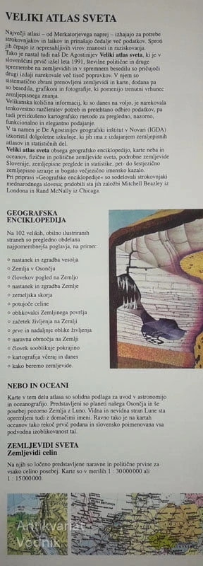 VELIKI ATLAS SVETA, več avtorjev