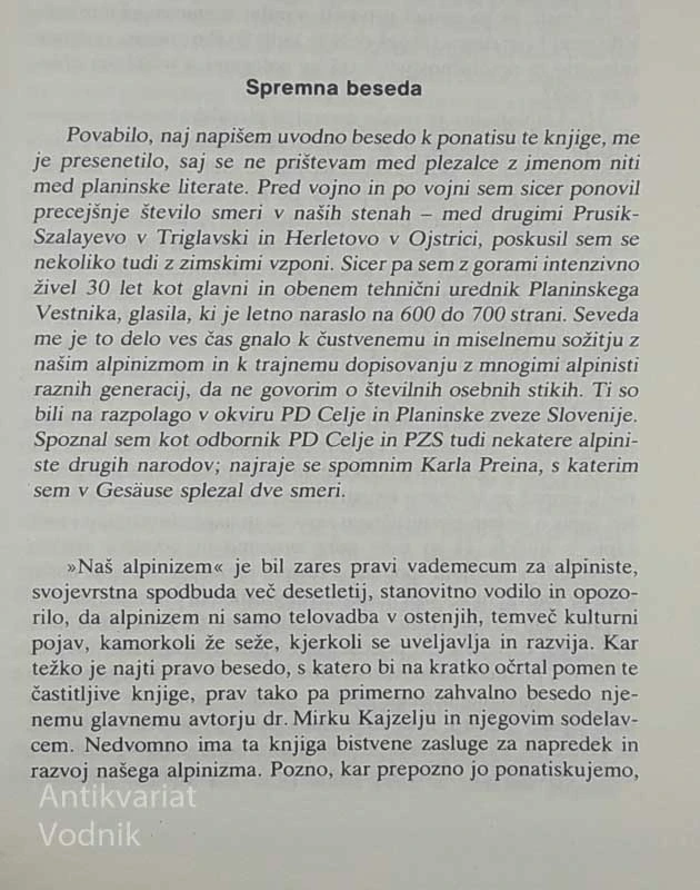 NAŠ ALPINIZEM, Mirko Kojzelj in Herbert Drofenik