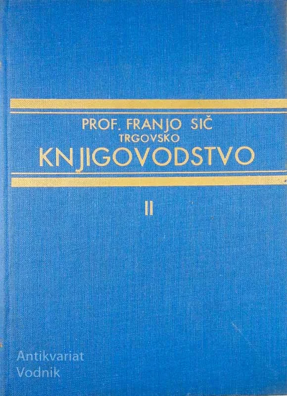 TRGOVNSKO KNJIGOVODSTVO, Franjo Sič