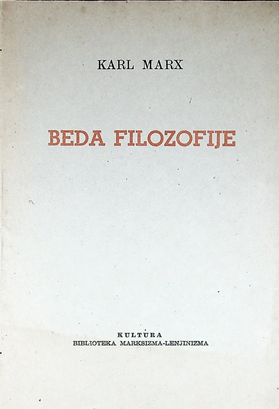 BEDA FILOZOFIJE, Karl Marx ( v hrvaškem jeziku)