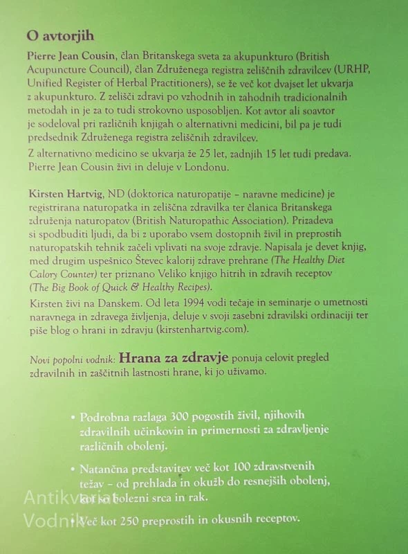 HRANA ZA ZDRAVJE, P. J. Cousin & K. Hartvig