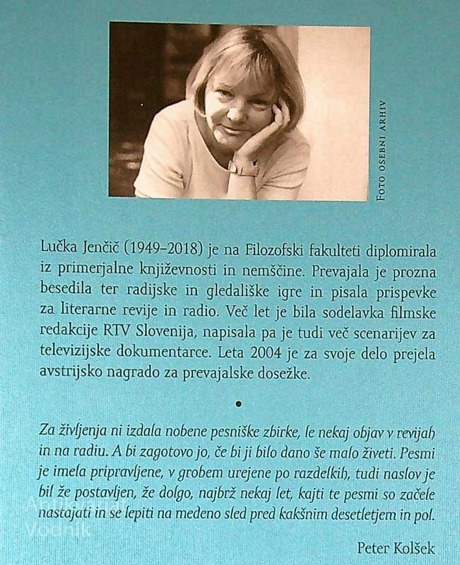 MEDENA SLED, Lučka Jenčič