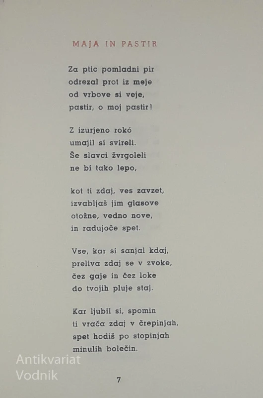 PESMI O MAJI, Alojz Gradnik