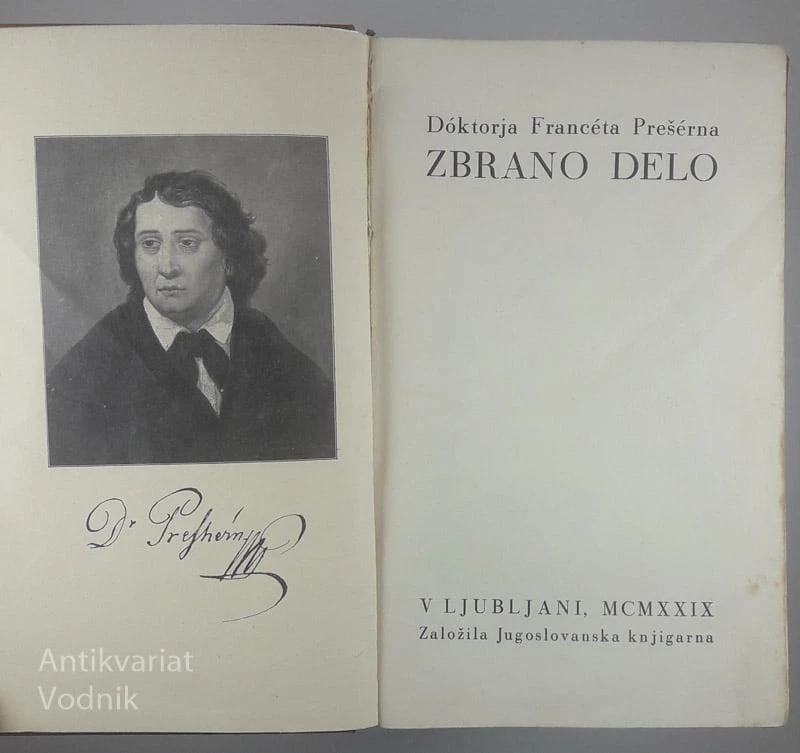 IZBRANO DELO DOKTORJA FRANCETA PREŠERNA