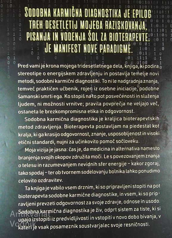 SODOBNA KARMIČNA DIAGNOSTIKA, Marjan Ogorevc (podpis avtorja)