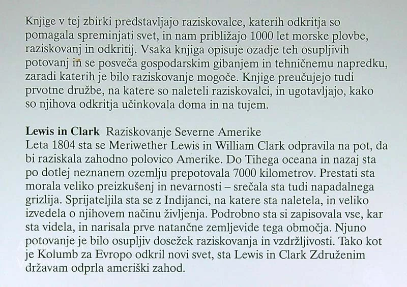 LEWIS IN CLARK; RAZISKOVANJE SEVERNE AMERIKE