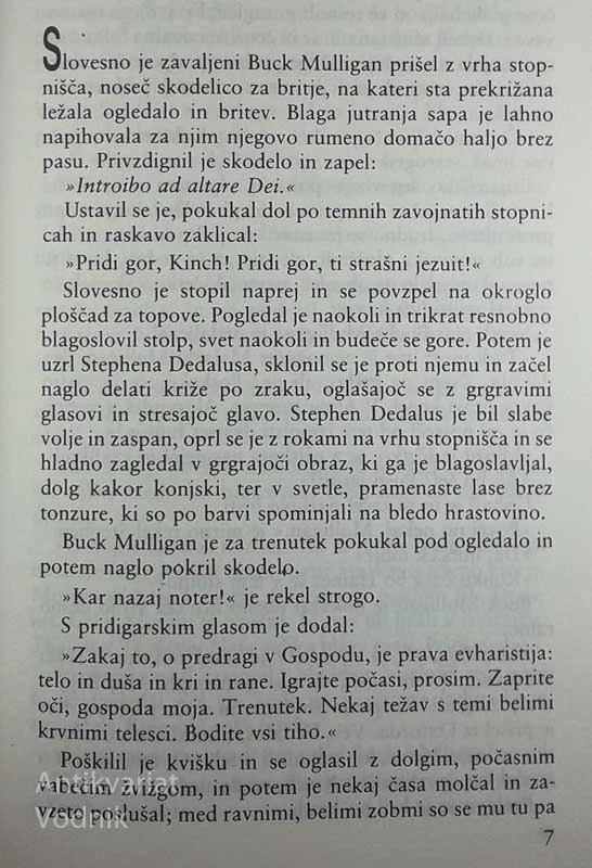 ULIKSES (I. in II.), James Joyce