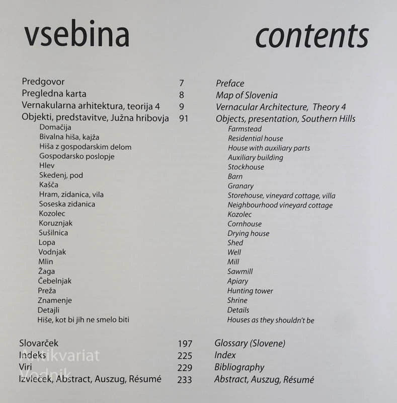 ARHITEKTURA SLOVENIJE 4: VERNAKULARNA ARHITEKTURA, JUŽNA HRIBOVJA, B. Juvanec