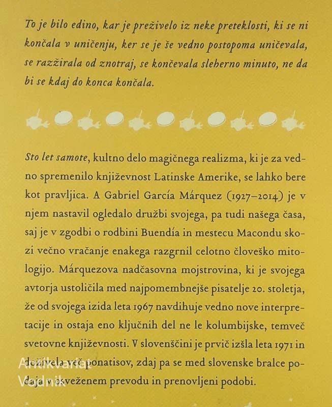 STO LET SAMOTE, Gabriel García Márquez