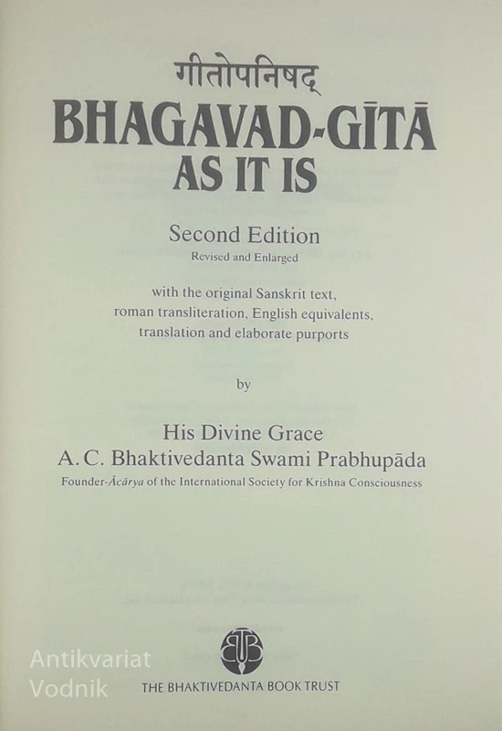 BHAGAVAD-GĪTĀ: AS IT IS
