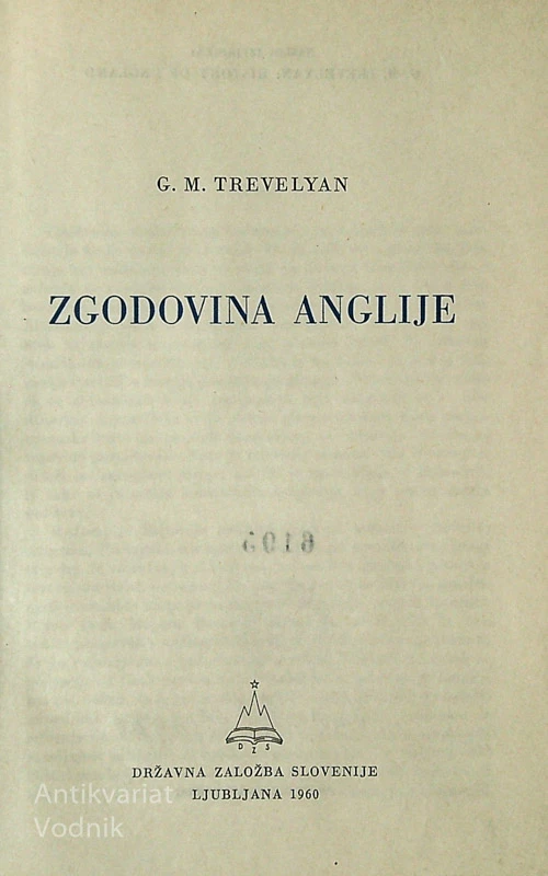 ZGODOVINA ANGLIJE, G. M. Trevelyan
