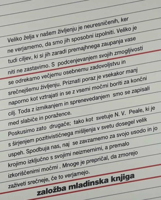 ZMOREM, ČE TO VERJAMEM, Norman Vincent Peale