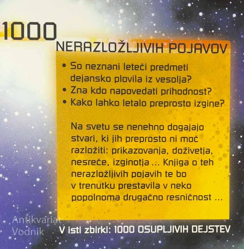 1000 NERAZLOŽLJIVIH POJAVOV, Kai Hoevelmann
