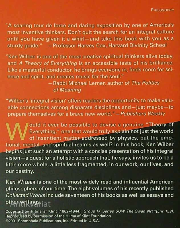 A THEORY OF EVERYTHING, Ken Wilber