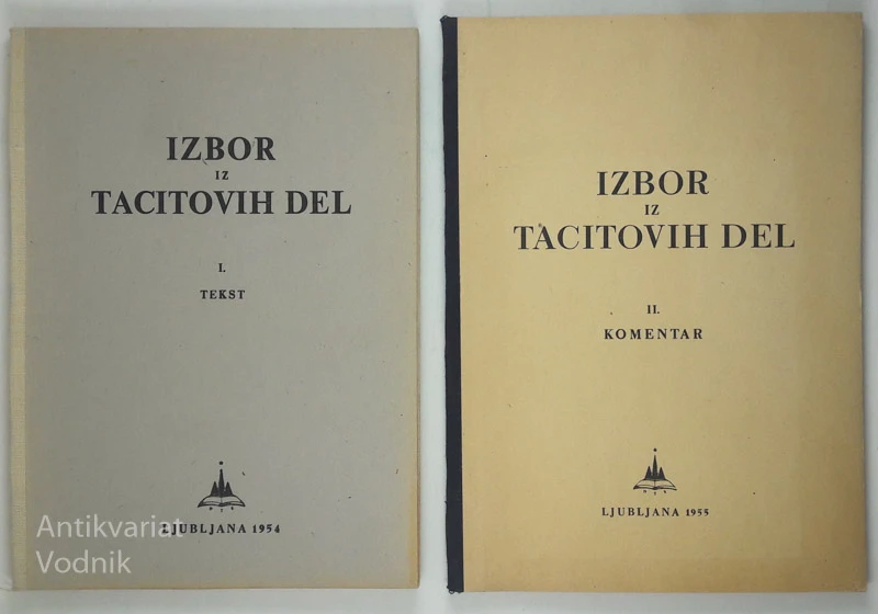 IZBOR IZ TACITOVIH DEL: I. TEKST & II. KOMENTAR