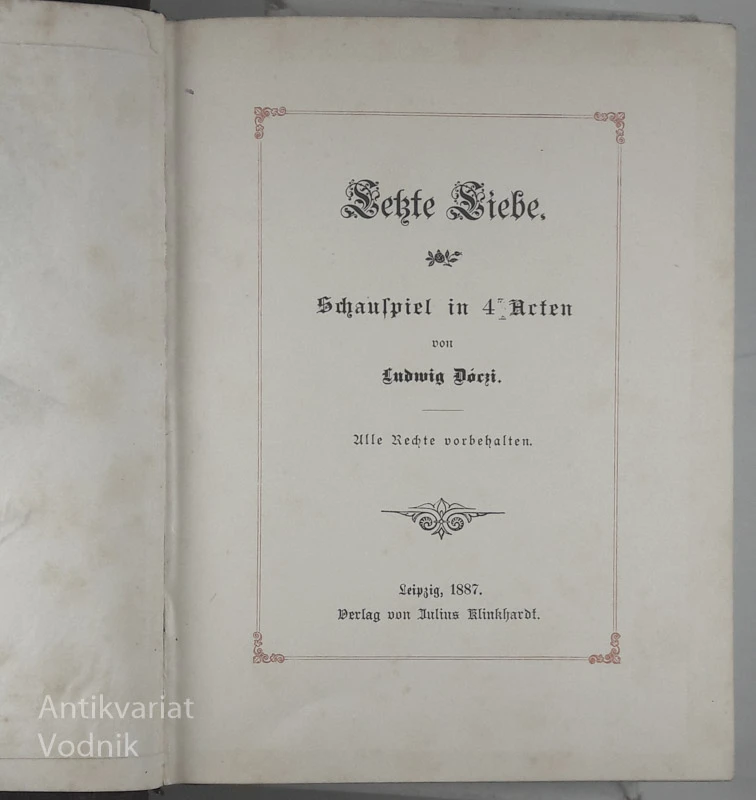 LETZTE LIEBE, Lajos Dorczi