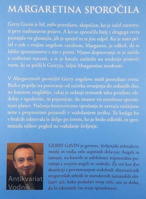 MARGARETINA SPOROČILA, Gerry Gavin