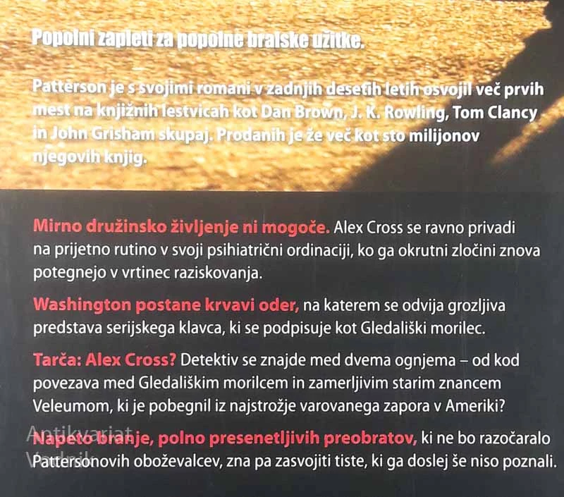DVA PROTI ENEMU, James Patterson