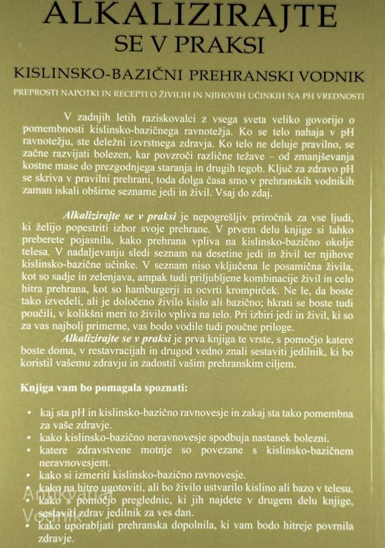 ALKALIZIRAJTE SE V PRAKSI; KISLINSKO – BAZIČNI VODNIK, Susan E. Brown in Larry Trivieri