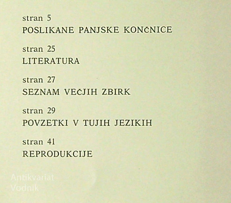 POSLIKANE PANJSKE KONČNICE, Gorazd Makarovič