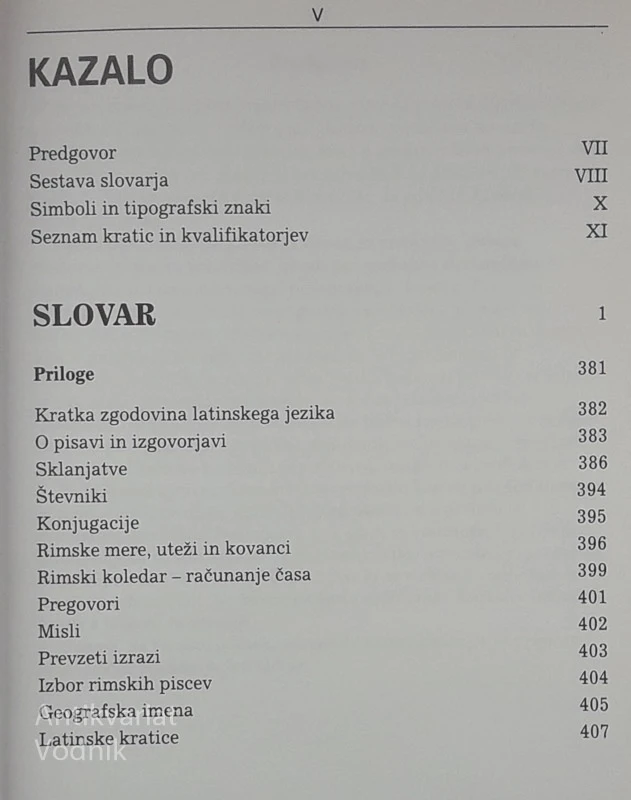 LATINSKO-SLOVENSKI SLOVAR
