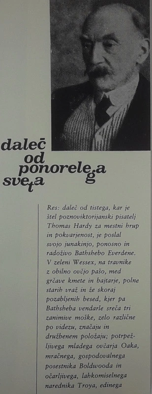 DALEČ OD PONORELEGA SVETA, Thomas Hardy