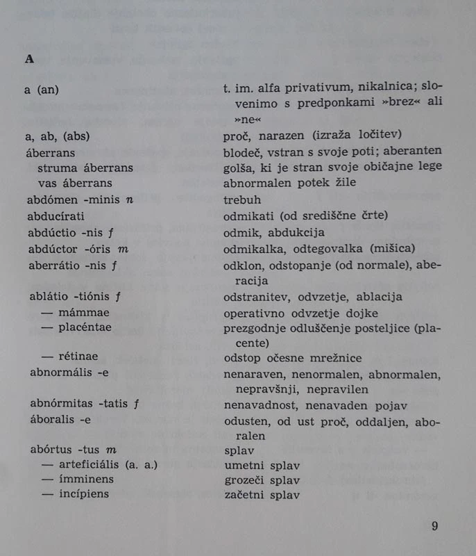 MEDICINSKI TERMINOLOŠKI SLOVAR, Rudolf del Cott