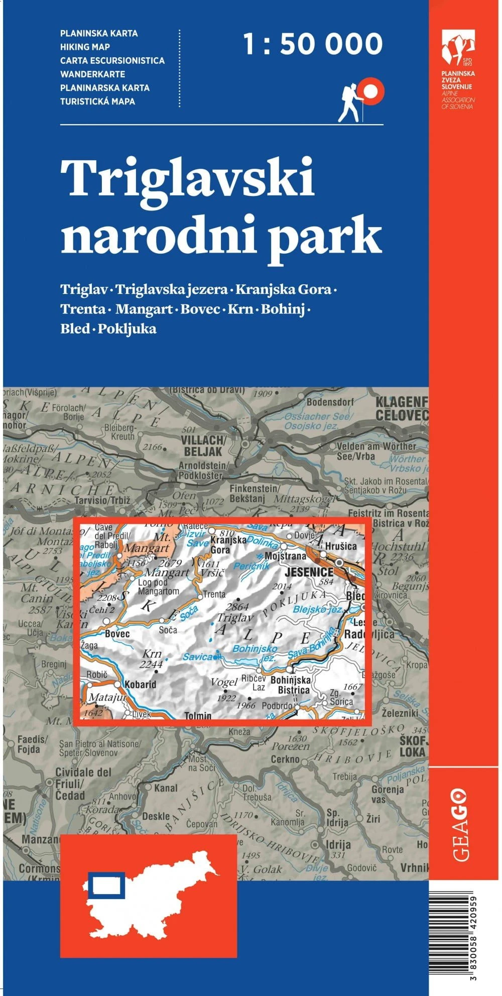 TRIGLAVSKI NARODNI PARK 1:50 000