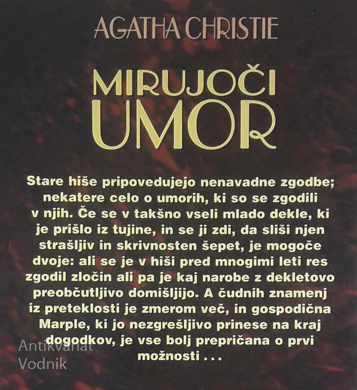 MIRUJOČI UMOR, Agatha Christie
