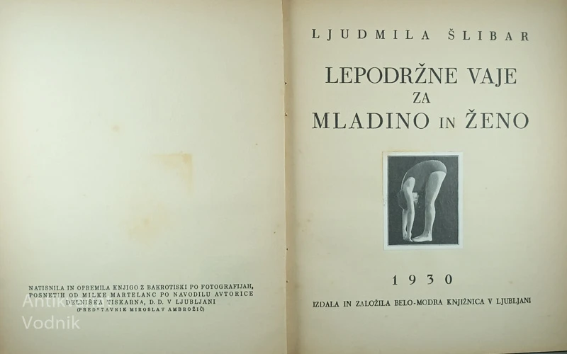 LEPODRŽNE VAJE ZA MLADINO IN ŽENO, Ljudmila Šlibar