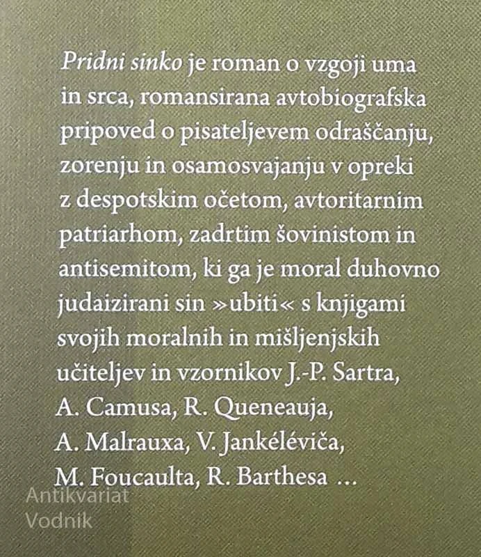 PRIDNI SINKO, Pascal Bruckner