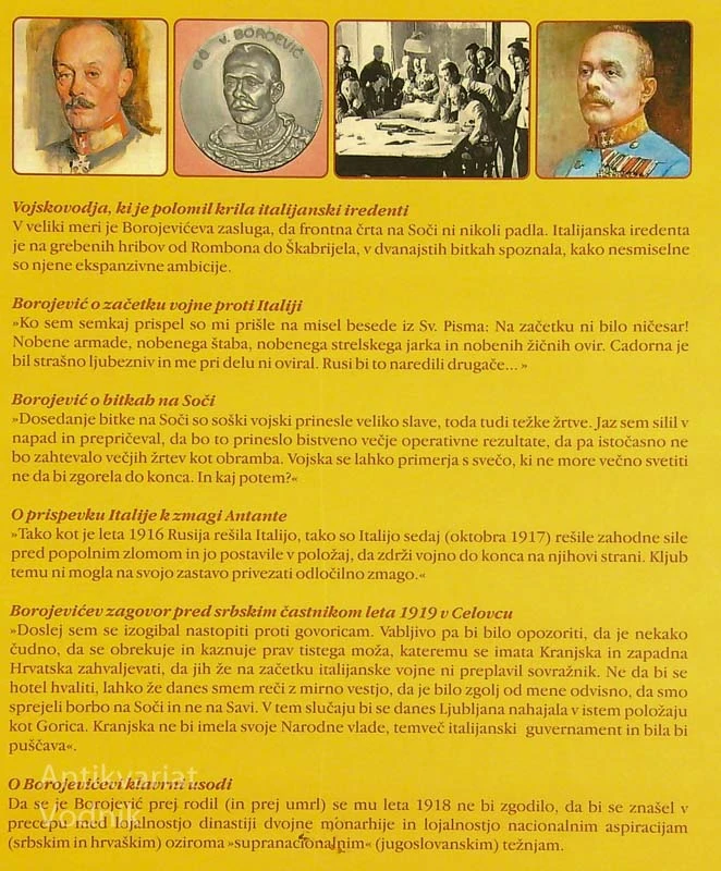 SVETOZAR BOROJEVIĆ; MED SLAVO IN PONIŽANJEM, Miro Simčič