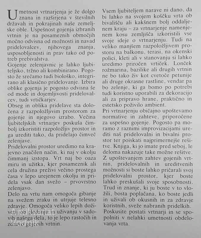 PRIDELOVANJE ZELENJAVE NA VRTU, Jože Osvald in Marinka Kogoj-Osvald