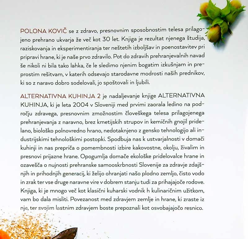 ALTERNATIVNA KUHINJA 2, Polona Kovič