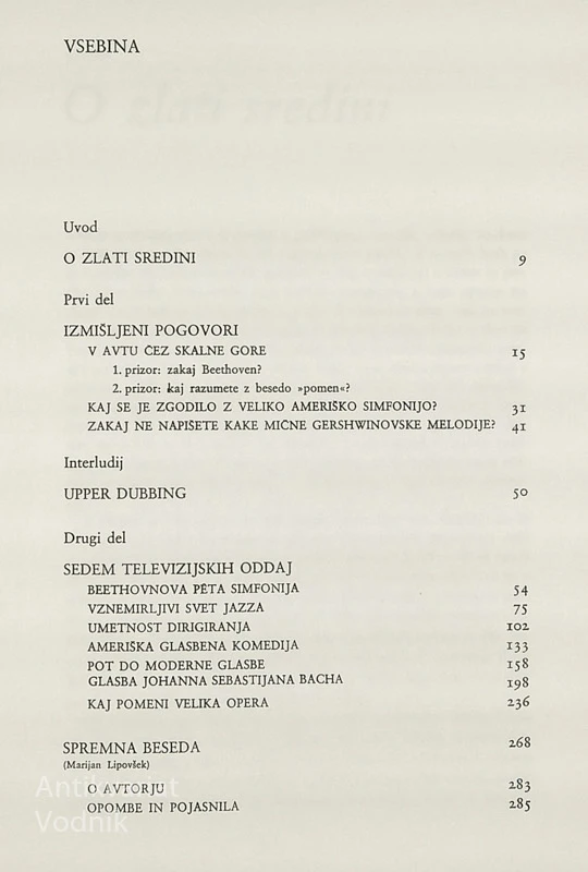 SREČNE URE OB GLASBI, Bernstein Leonard