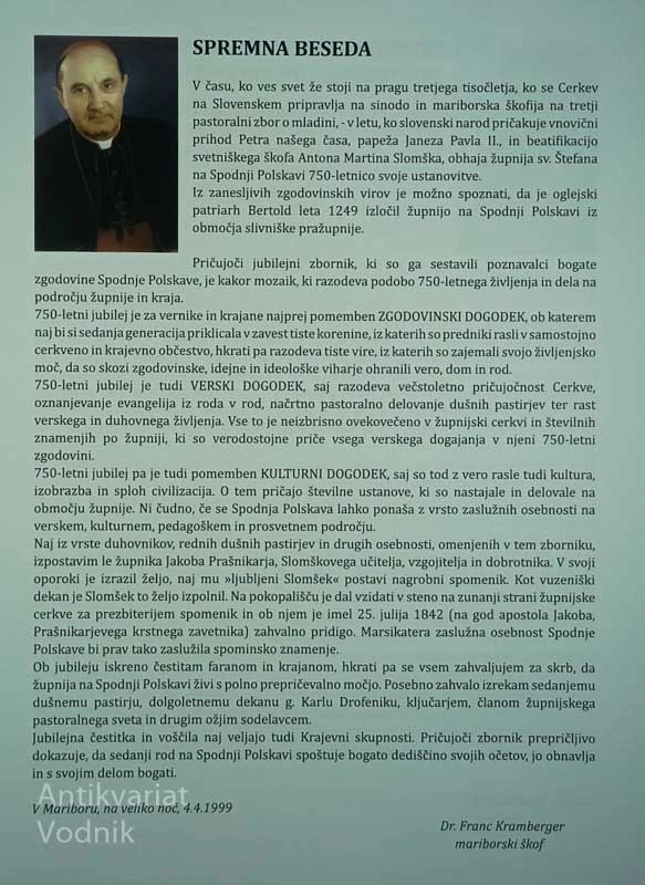 750 LET ŽUPNIJE SVETI ŠTEFAN NA SPODNJI POLSKAVI (1249-1999), več avtorjev
