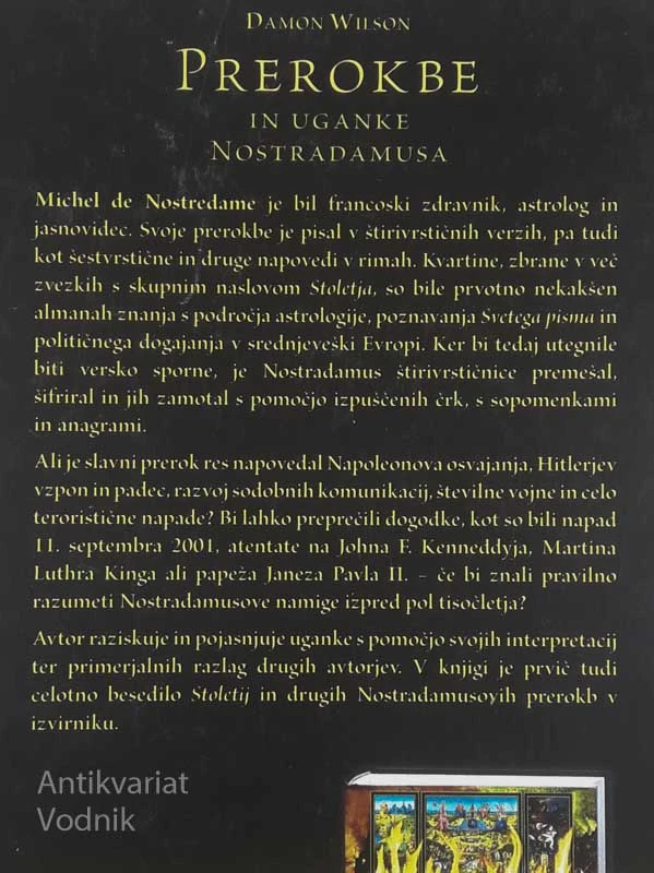 PREROKBE IN UGANKE NOSTRADAMUSA, Damon Wilson