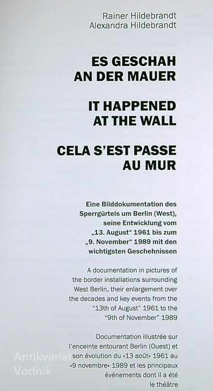 THE WALL, Reiner in Alexandra Hildebrandt
