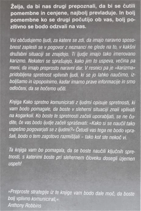 KAKO SPRETNO KOMUNICIRATI Z LJUDMI, A. in B. Pease
