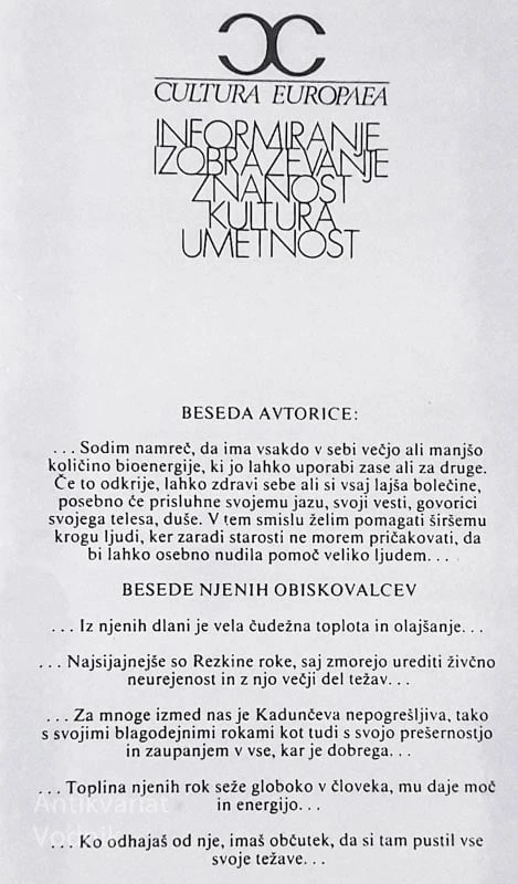 DAR MOJIH ROK, Terezija Kadunc
