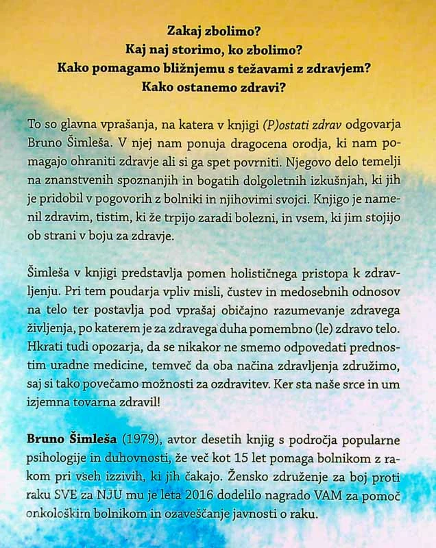 (P)OSTATI ZDRAV; KAKO NAJ SRCE IN UM POSTANETA TOVARNA ZDRAVIL, Bruno Šimleša