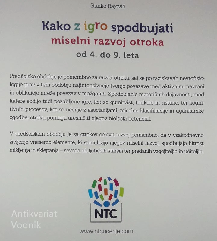 KAKO Z IGRO SPODBUJATI MISELNI RAZVOJ OTROKA, Ranko Rajović